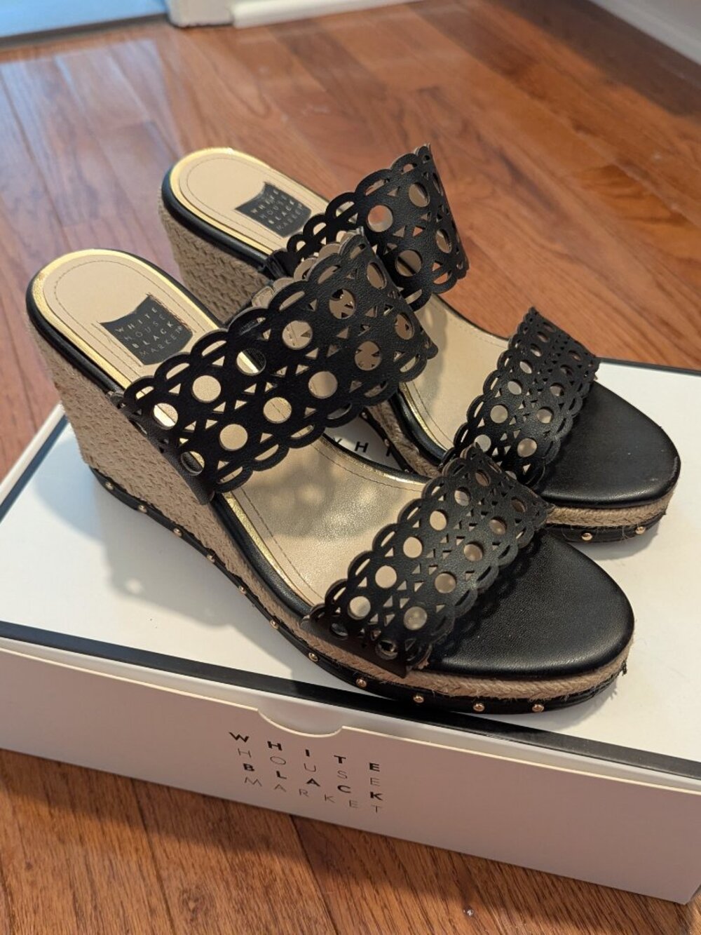 WHBM Kindra espadrille wedge sandals